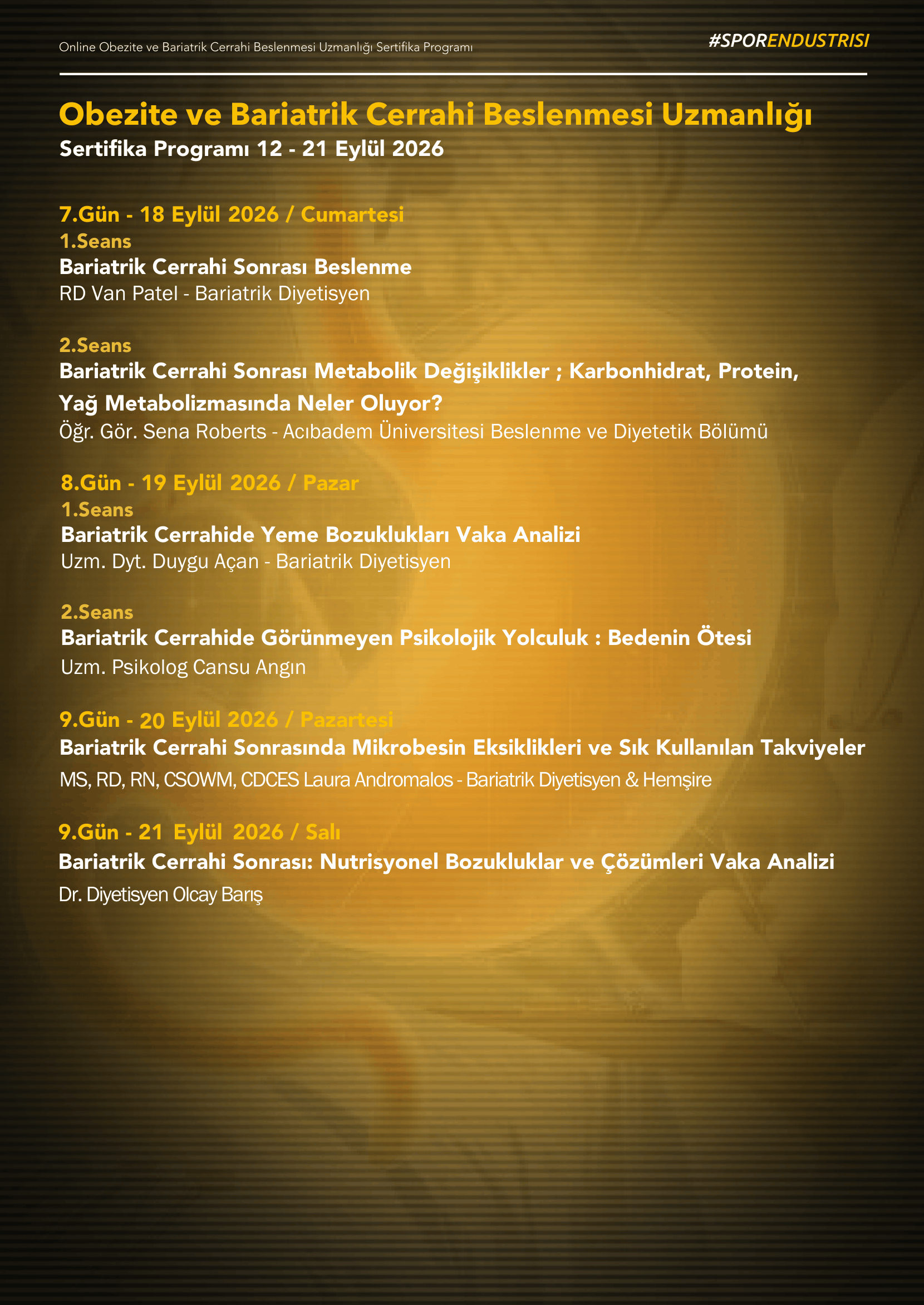 Program Afişi – 2